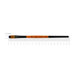 Пензель синтетика овальна Flame 1368FR №6 коротка ручка ROSA (4823098534716)