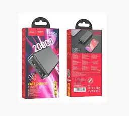 Зовнішній акумулятор Power Bank Hoco J100A 20000 mAh Чорний - мініатюра 2