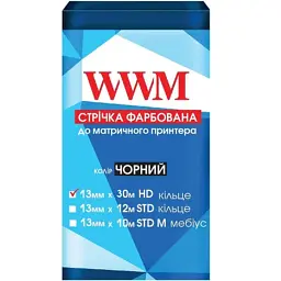 Стрічка до принтерів WWM 13мм х 30м (M13.30H)