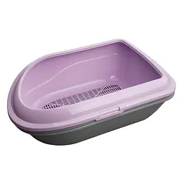 Туалет AnimAll CNR-130 для котів під наповнювач з сіткою фіолетовий 57×39×23 см