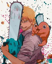 Картина за номерами Людина бензопила Денджі Chainsaw Man Denji 40х50 см PN CM D