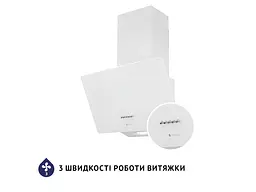 Витяжка Minola HDN 5224 WH 700 LED (похила) - мініатюра 2