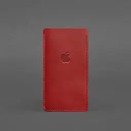 Шкіряний чохол для iPhone 13 Червоний BlankNote - мініатюра 3