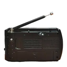 Радіоприймач маленький на акумуляторі чорний FM USB MicroSD Golon ICF-8 18650 - мініатюра 4