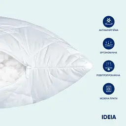 Подушка Ideia Standart Plus з блискавкою 70х50 (8-31090 білий) - мініатюра 4