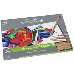 Набір кольорових олівців MegaColor 24 шт Cretacolor - мініатюра 2