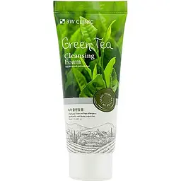 Пінка для вмивання 3W Clinic Green Tea Cleansing Foam з екстрактом зеленого чаю 100 мл