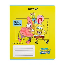 Зошит Kite SpongeBob SquarePants, 12 аркушів, клітинка (SB25-232), в асортименті - мініатюра 9