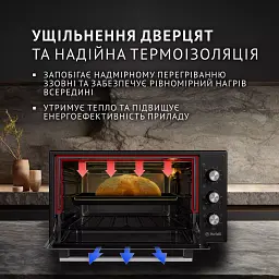 Електрична піч Perfelli TRIMO 48 BLACK - мініатюра 3
