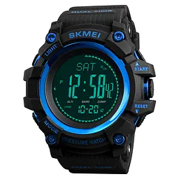 Наручний годинник чоловічий Skmei 1358 Blue, 1358BU (12274) - мініатюра 2