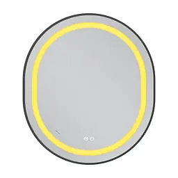 Дзеркало Mixxus Premium Ellipse MV05-80x70-Reverse Black MP6646, Чорний - мініатюра 3