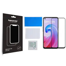 Скло захисне BeCover Oppo A96 Black (709770) - мініатюра 3