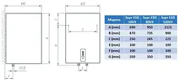 Водонагрівач Tiki Supr ESD 80V9 (OGBS 80 E5) (6859576) - мініатюра 2