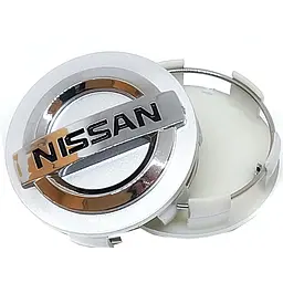 Ковпачки маточини на литі диски Nissan 54 / 48 мм Сірі (C7042K54)