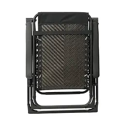 Розкладне крісло шезлонг LEOBRO Zero Gravity Premium Brown Rattan (LB-ZGC-G2-RB) - мініатюра 3
