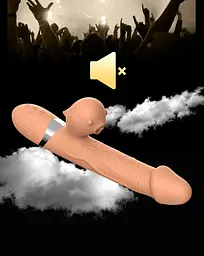 Вібратор Boss Series Basia Thrusting 24 см тілесний - мініатюра 6