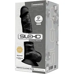 Фалоімітатор SilexD Tomas Black (MODEL 1 Size 9in) - мініатюра 3