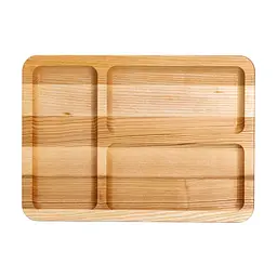 Дошка для подачі прямокутна 25*35 см на 3 секції, ясен LUGI T32W250