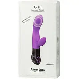 Вібратор-кролик Adrien Lastic Gaia на батарейках 8 режимів роботи - мініатюра 4