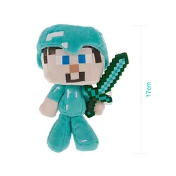 М'яка іграшка Майнкрафт Стів у алмазній броні з мечем Minecraft - мініатюра 2