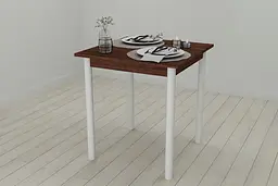 Стіл кухонний Ferrum-decor Агата 75x70x70 Білий ДСП Венге 16мм (FRD-105594)