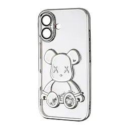 Чохол Shining Bear Case Protected Camera iPhone 16 Silver