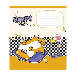 Зошит Школярик Happy one 18 аркушів клітинка (018-3532K), в асортименті - мініатюра 2