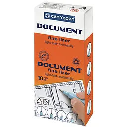 Лінер Centropen Document 0.5 мм чорний (2631/0,5) - мініатюра 2