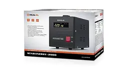 Стабілізатор напруги REAL-EL Stab Energy-2000 2000VA 1600W вхідна напруга 220V+/-20% Чорний - мініатюра 6