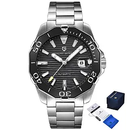 Чоловічий наручний годинник PD-1617 Silver-Black Pagani Design acs0031161