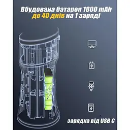 Іригатор pOfloss HF-6 портативний бездротовий зубний для брекетів носа 8 насадок - мініатюра 5