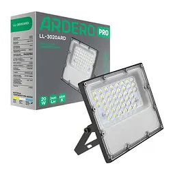 Світлодіодний прожектор Ardero LL-3020ARD PRO 20 Вт 6500K сірий (80025)