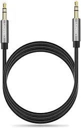 Кабель аудіо Ugreen AV119 3.5 mm AUX круглий та прямі штекери 1M Black (10720) - мініатюра 2