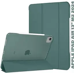 Чохол до планшета BeCover Tri Fold Hard Apple iPad Air 13" M2/M3 (2024/2025) Dark Green (711723)