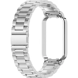 Ремінець-бампер DK для Xiaomi Redmi Smart Band 2 Metal Fitlink Steel Watch Band (017613) (silver)