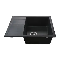 Гранітна мийка Globus Lux One графіт 650x500мм-А0001 000002983, Графит - мініатюра 4