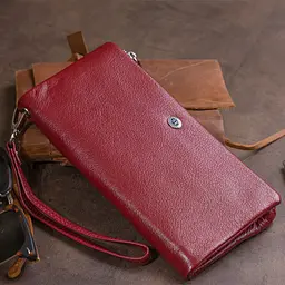 Жіночий шкіряний гаманець-клатч ST Leather 20,8х10х2 см acs0015267 - мініатюра 9