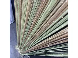 Штори-нитки з люрексом оливково-золото-бежевого кольору ALBO pbe0052887 - мініатюра 6