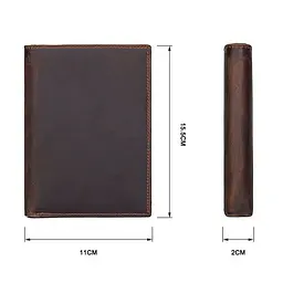 Шкіряний гаманець John McDee 11.5х15х1 см acs0029310 - мініатюра 2