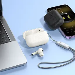 Навушники бездротові Hoco EQ9 Plus Duke true wireless ANC Noise Червоний BT headset білий - мініатюра 3