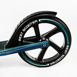 Самокат Best Scooter складаний Від 3 до 16 років Чорно-бірюзовий 000231301 - мініатюра 5