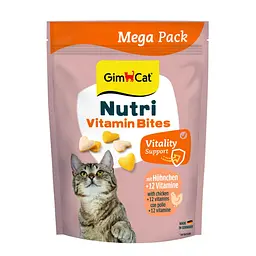 Вітамінні ласощі GimCat Nutri Vitamin Bites ДжимКет Мультивітамін з куркою 425 г (арт.G-419688)