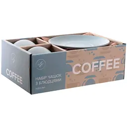 Набір чашок Limited Edition Coffee 2 персони 240 мл сірий (RX-N24704) - мініатюра 5