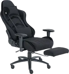Геймерське крісло GT Racer чорне (X-2534-F Fabric Black) - мініатюра 5