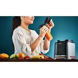Блендер стаціонарний Tefal InfinyMix+ 1600 Вт чаша 1750 мл стакан 600 мл сріблясто-чорний (BL91HD31) - мініатюра 13