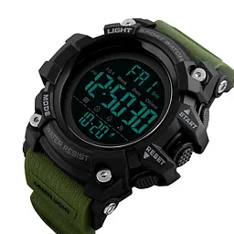 Чоловічий наручний годинник 1384 Black-Military Wrisband Skmei acs0030782 - мініатюра 2