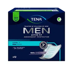 Урологічні прокладки для чоловіків Tena Men Level Active Fit L 1, 12 шт. (750661) - мініатюра 2