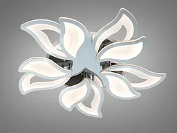 LED люстра Diasha 9033/5HR хром 130W з димером і пультом для спальні - мініатюра 3