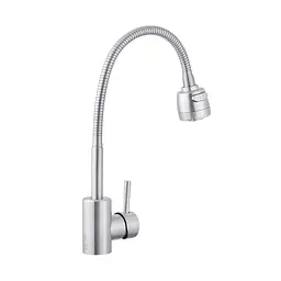 Змішувач для кухні з гнучким виливом Agua Acero-INOX035-2 CV023291 Хром матовий - мініатюра 3