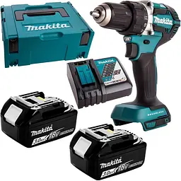 Шурупокрут-дриль акумуляторний Makita DDF484RFJ (54 Нм, 1.5-13 мм, BL, LXT)
